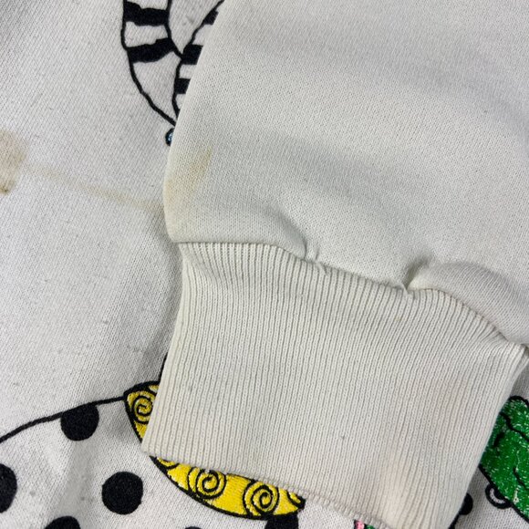 VTG Marcy & Me Cats Sweatshirt Fits Like A Medium White Dingy Crewneck Tag OS - Picture 5 of 16
